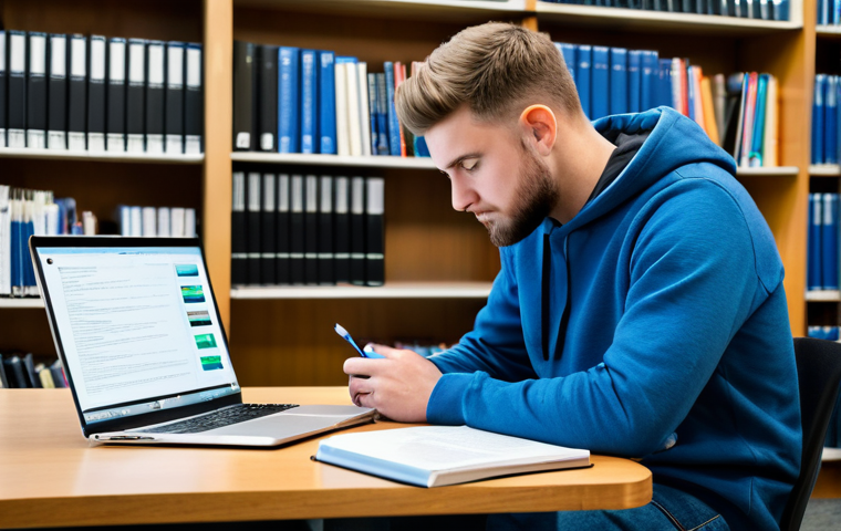 Automotive Study Scene**
"A young adult studying for ASE certification in a well-lit library, surrounded by Chilton and Haynes manuals, and a laptop displaying a YouTube tutorial on engine repair. Fully clothed in casual, modest attire. The scene is clean and organized. safe for work, appropriate content, professional learning environment, perfect anatomy, natural proportions, high quality"
**